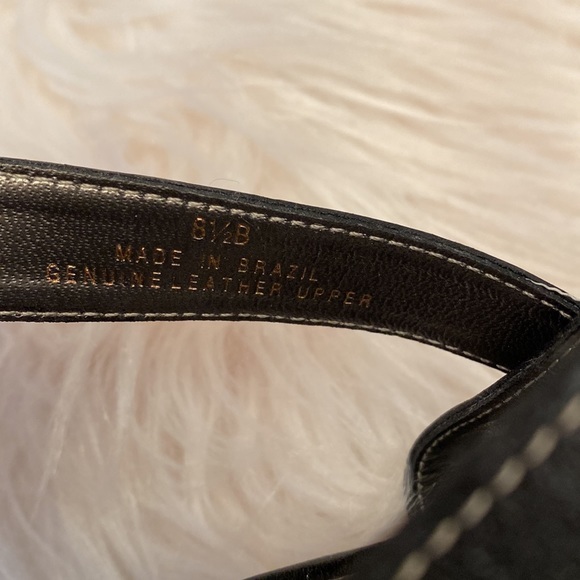Talbots Black Leather Sandals, Size 8.5B - Picture 11 of 13